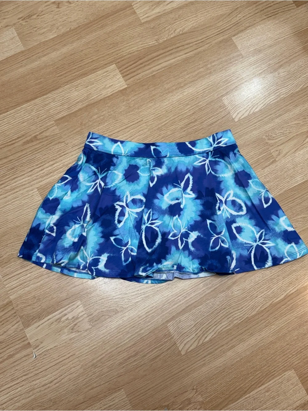 The Children’s Place Girls XL 14 Blue Floral Butterfly Skater Skort Pull On